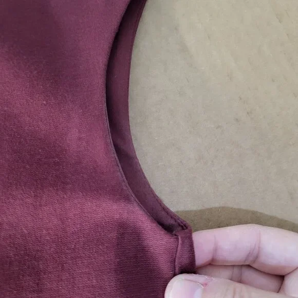 Boden Womens' SZ 6R Natalie Ponte Dress Cowl Neck Cap Sleeve Fitted Lined - Picture 14 of 16